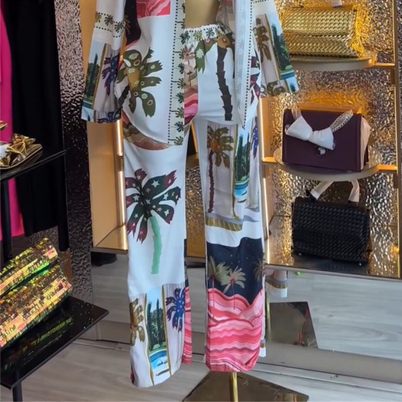 Three piece floral set