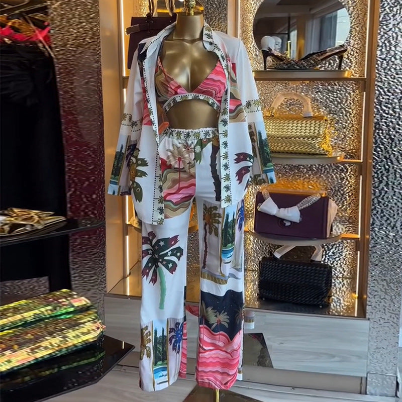 Three piece floral set