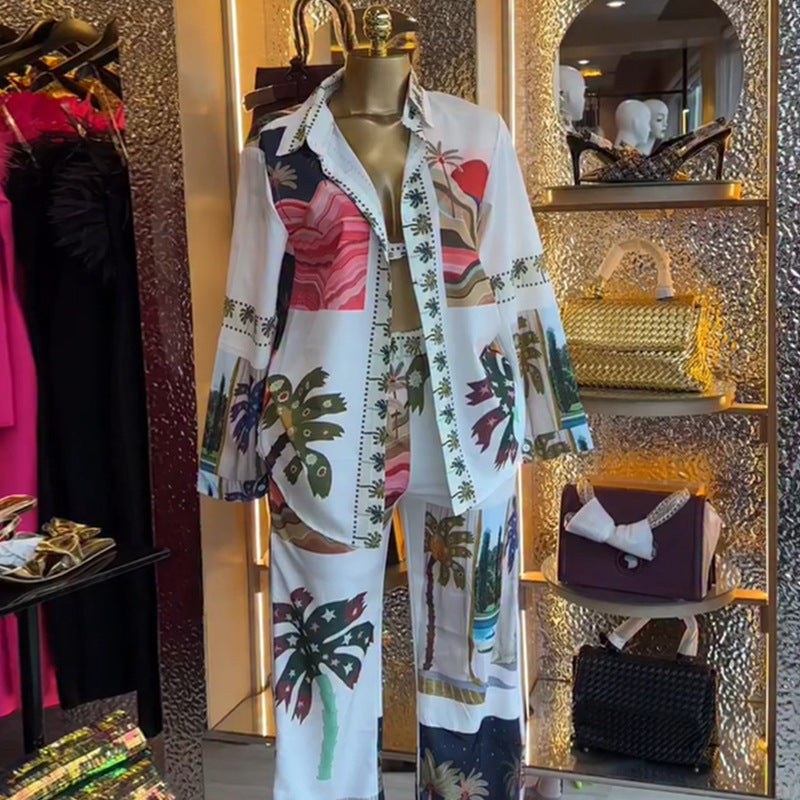 Three piece floral set