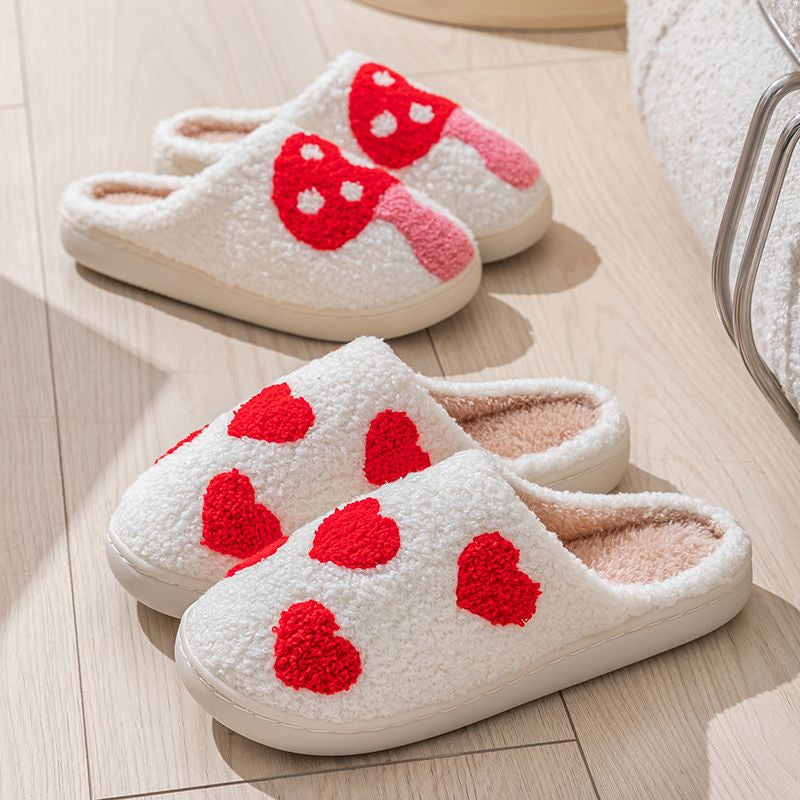 Cute Strawberry Cotton Slippers