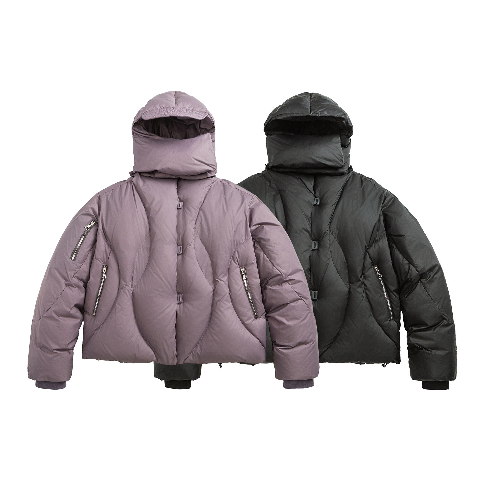 Removable Hood Windproof Warm Winter Coat