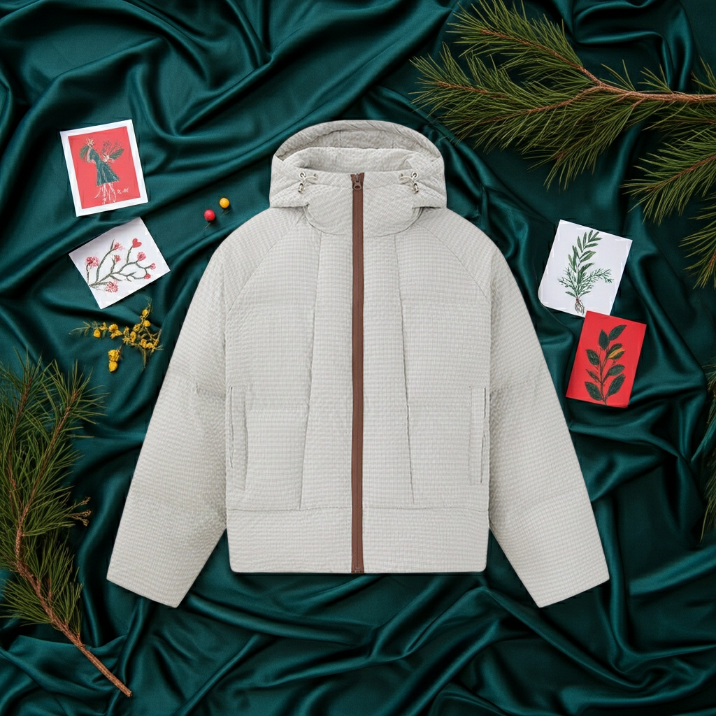 Plaid Patchwork Cotton Coat