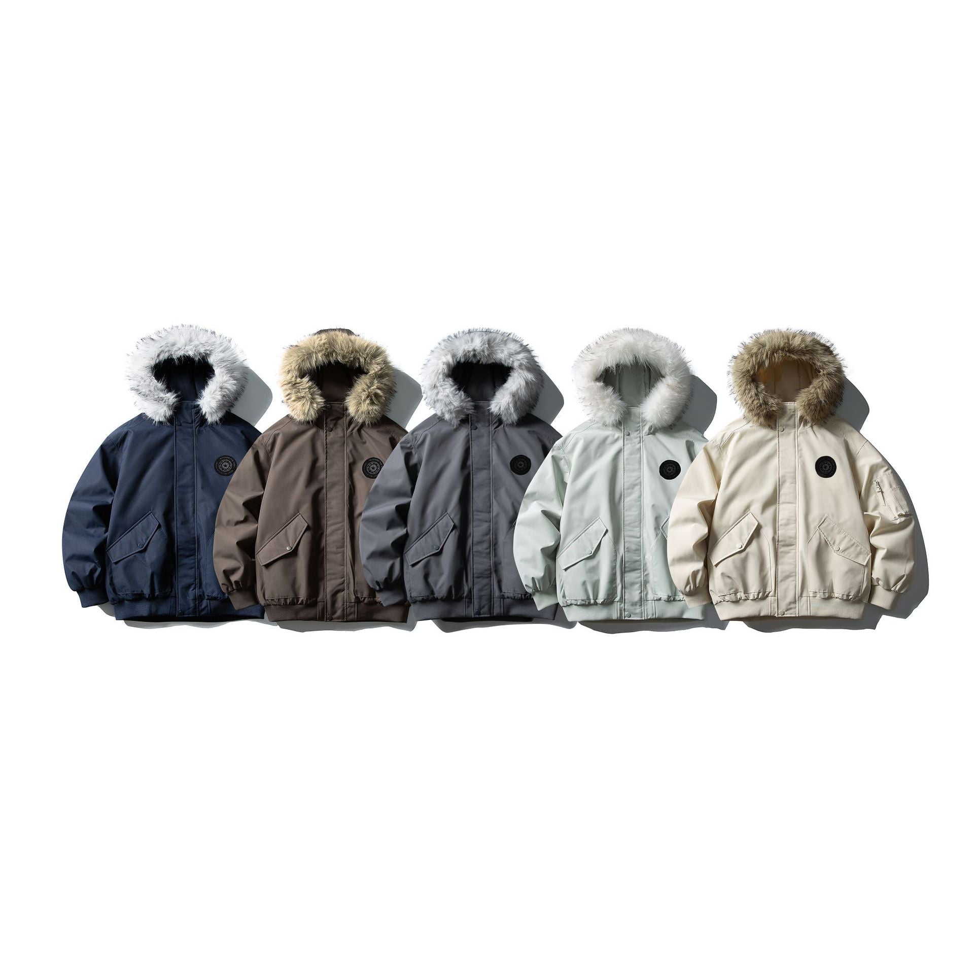 Detachable Fur Collar Hooded winter Jacket