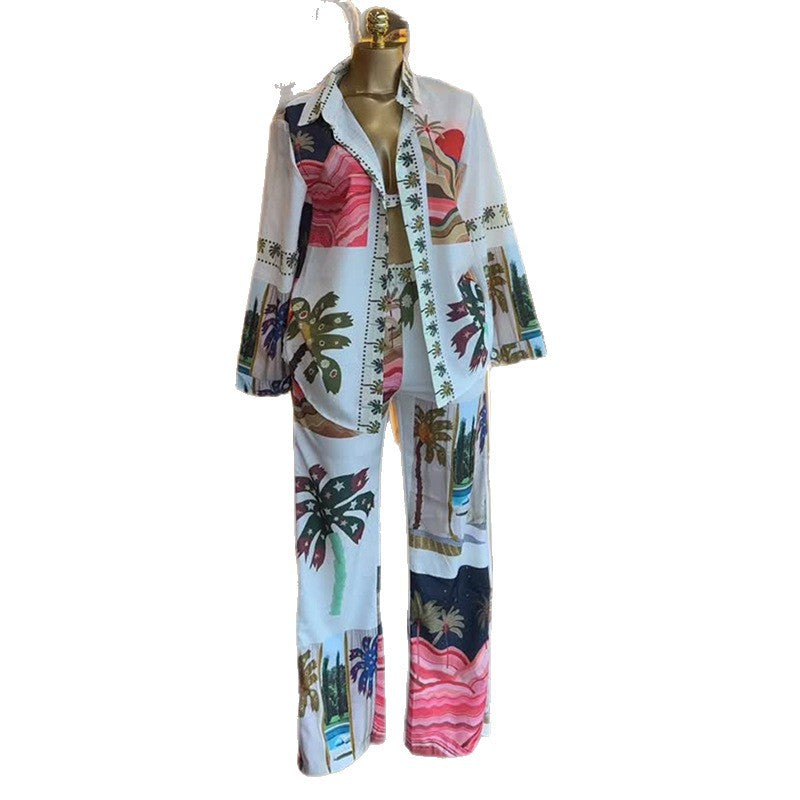 Three piece floral set