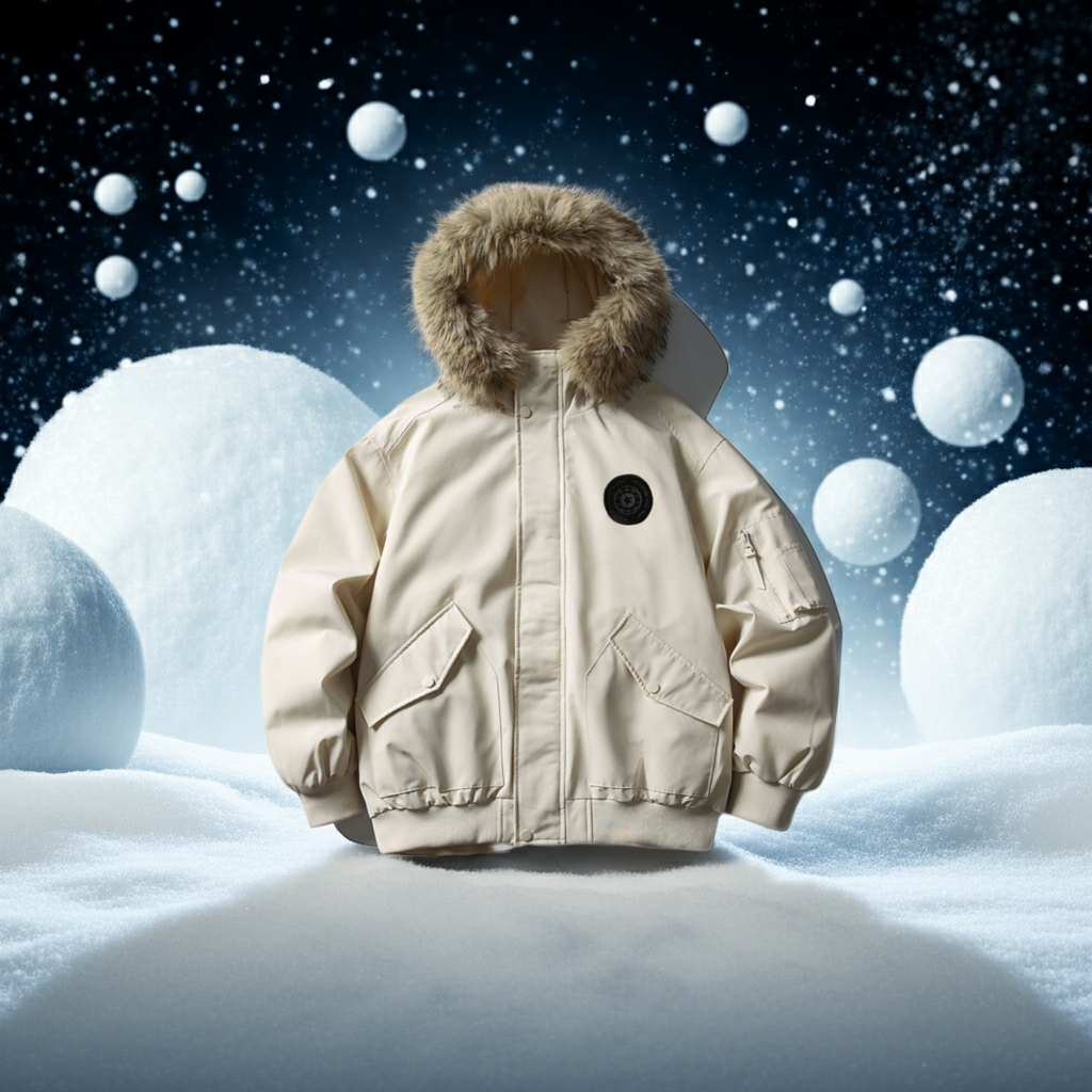 Detachable Fur Collar Hooded winter Jacket