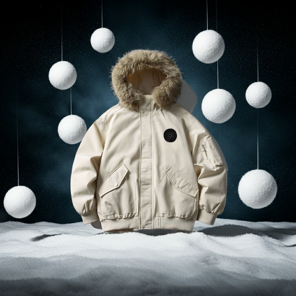 Detachable Fur Collar Hooded winter Jacket