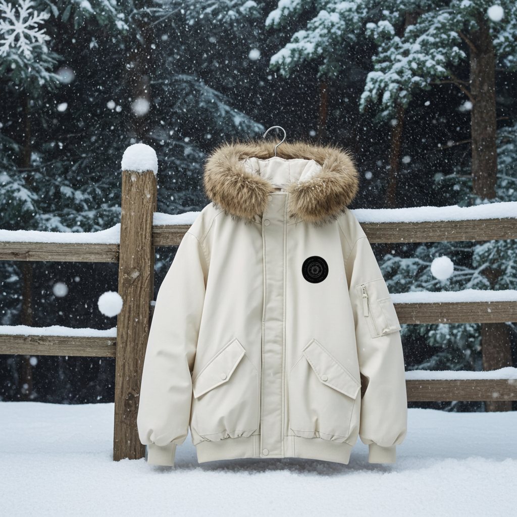Detachable Fur Collar Hooded winter Jacket