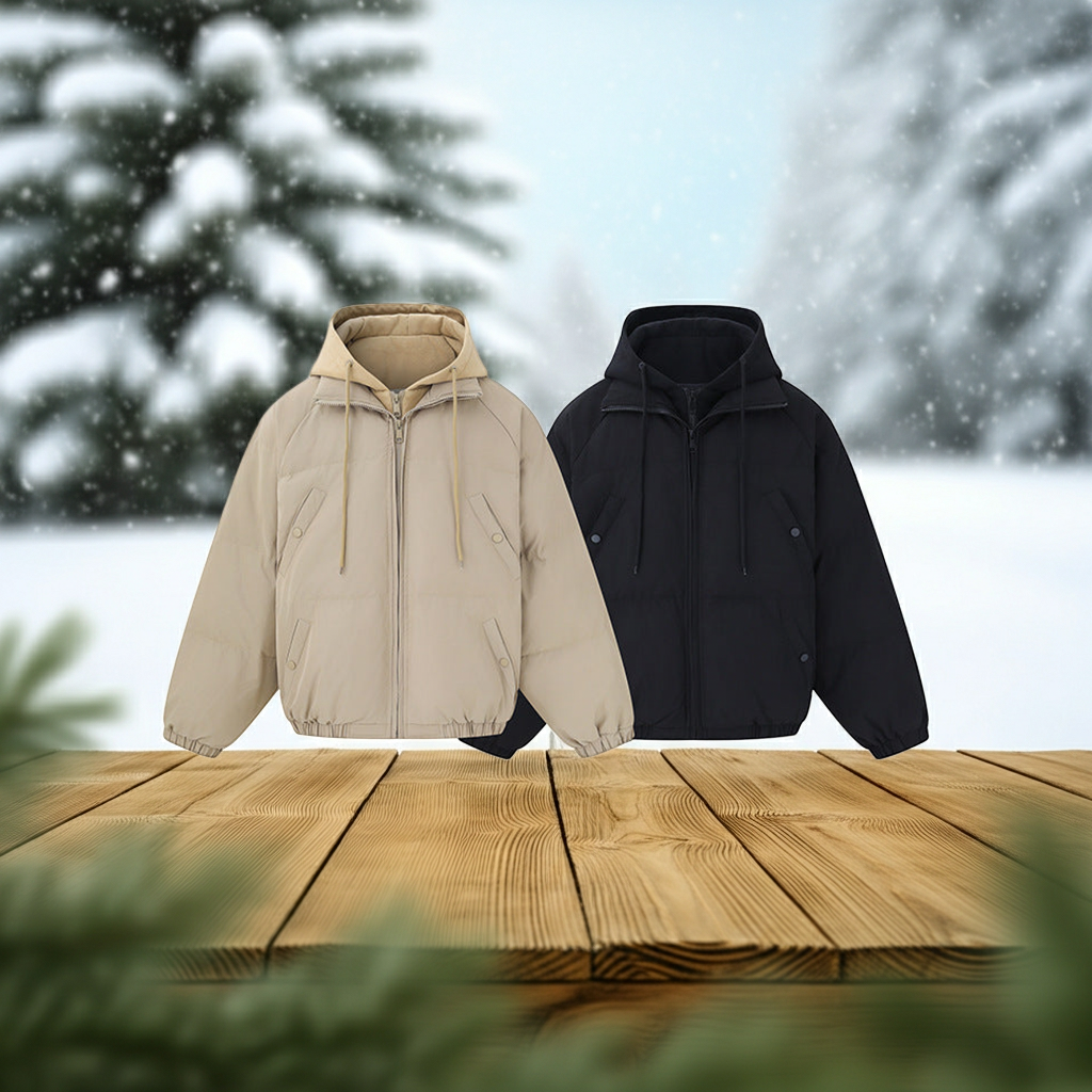 Hooded  Cotton Coat  Thickened Warm Couple Wear