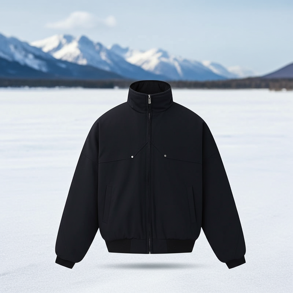 Streetwear High-Collar Utility Cotton Jacket Coat