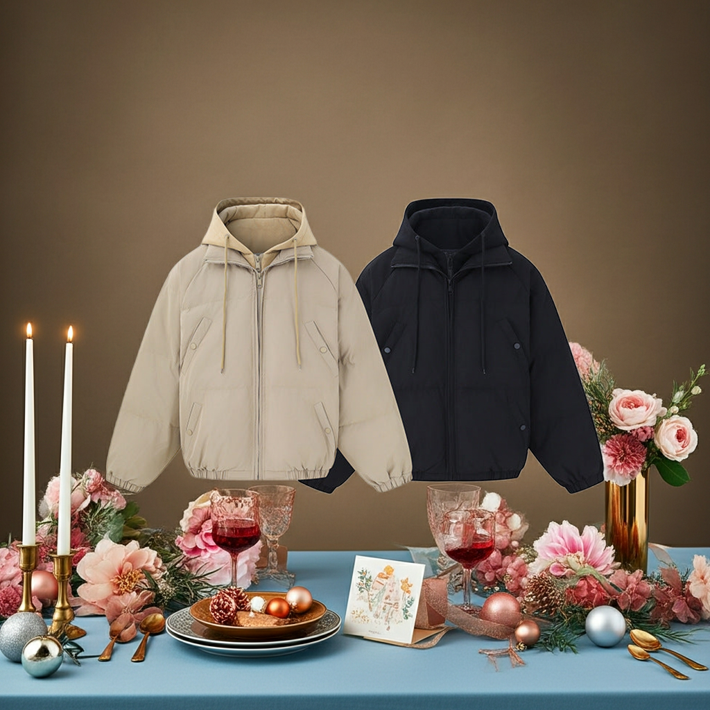 Hooded  Cotton Coat  Thickened Warm Couple Wear