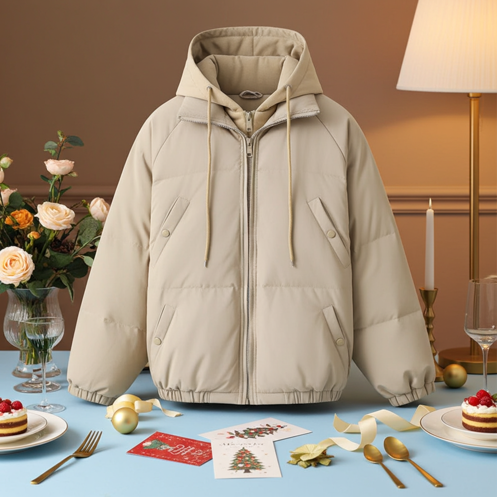 Hooded  Cotton Coat  Thickened Warm Couple Wear