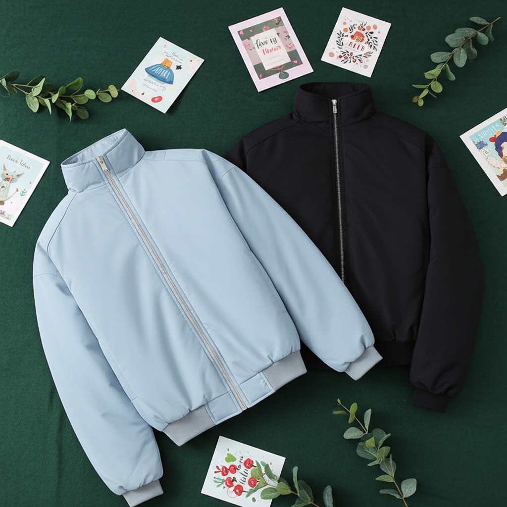 Cotton Stand-up Collar Versatile coat